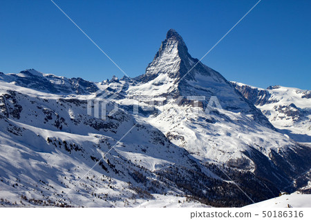 Looking at the north wall of the Matterhorn Looking at the north wall of the Matterhorn 50186316