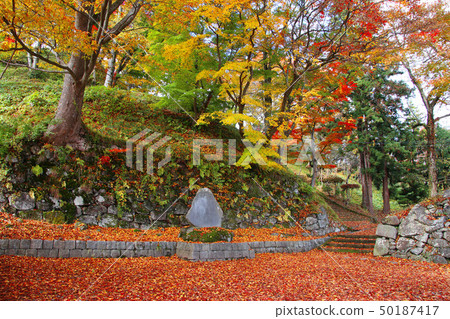 Kamedagi城堡公園（福島縣，豬苗代町）在秋天 50187417