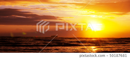 Sea sunset 50187681