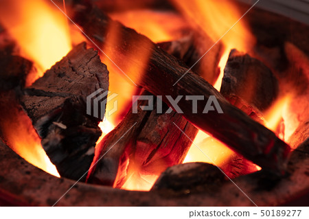 桌面七輪，火烤木炭燒烤，燒烤，家庭飲用，燒烤，烤雞肉，烤肉 50189277