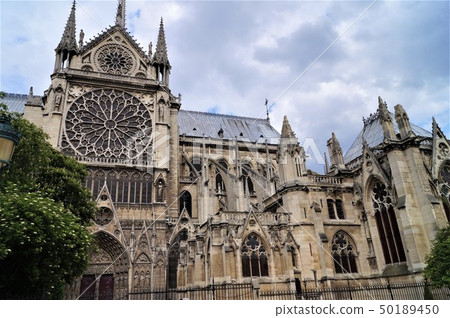 Notre Dame Cathedral in Paris Cite Island, France 50189450