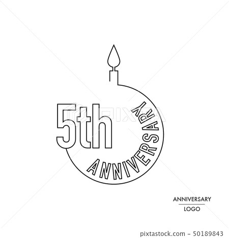 Anniversary logo: 5th anniversary 50189843