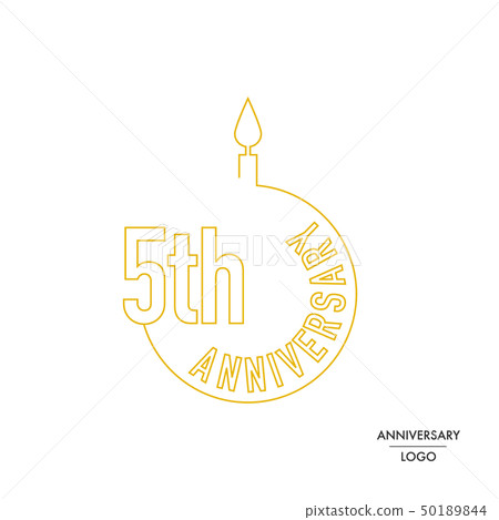 Anniversary logo: 5th anniversary 50189844