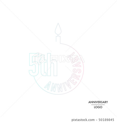 Anniversary logo: 5th anniversary 50189845
