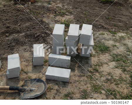 Building bricks, stone materials for work Building bricks, stone materials for work 50190147