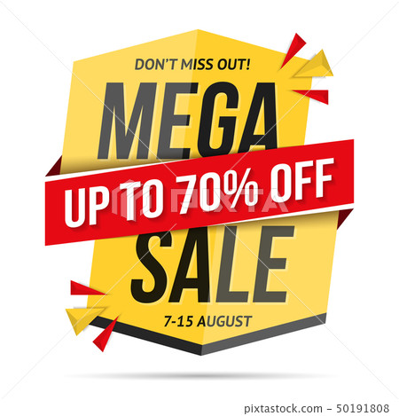 Mega Sale Banner Mega Sale Banner 50191808