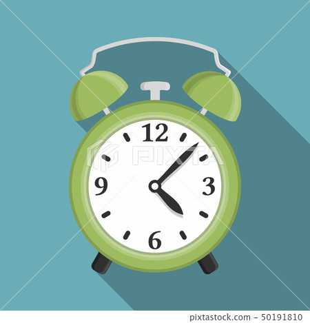 Flat Green Alarm Clock 50191810