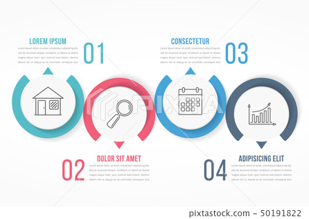 Four Steps Infographics Four Steps Infographics 50191822