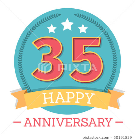 35 Years Anniversary Emblem 35 Years Anniversary Emblem 50191839