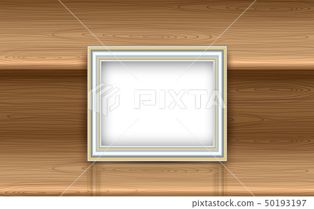 picture frame on the wooden shelves picture frame on the wooden shelves 50193197