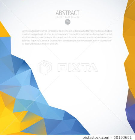 Color triangle background banner brochure template 50193691
