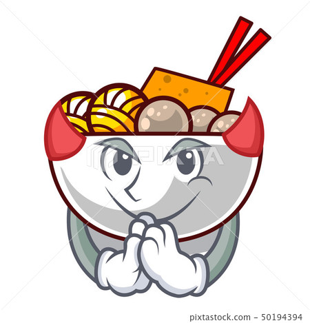 Devil meatball isolated with in the character Devil meatball isolated with in the character 50194394