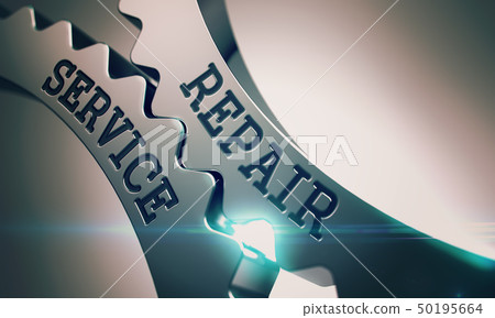 Repair Service - Mechanism of Metal Cogwheels . 3D . 50195664