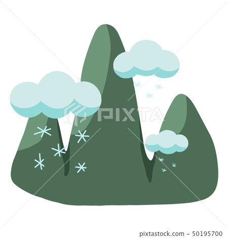 Snow and mountain range 50195700