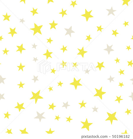 Starry sky on hand drawing vector seamless pattern - Stock Illustration ...