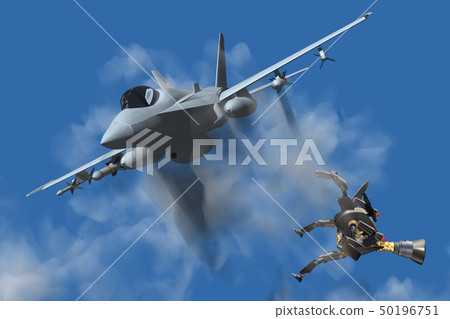 F / A-18 fighter and autonomous unmanned combat weapons (drone, drone hunter) F / A-18 fighter and autonomous unmanned combat weapons (drone, drone hunter) 50196751