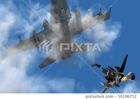 F / A-18 fighter and autonomous unmanned combat weapons (drone, drone hunter) F / A-18 fighter and autonomous unmanned combat weapons (drone, drone hunter) 50196752