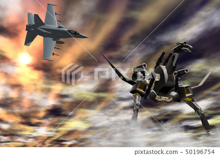 F / A-18 fighter and autonomous unmanned combat weapons (drone, drone hunter) F / A-18 fighter and autonomous unmanned combat weapons (drone, drone hunter) 50196754