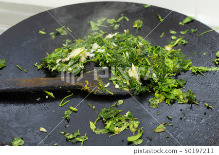 Fried vegetable in the pan, Maharashtra Fried vegetable in the pan, Maharashtra 50197211