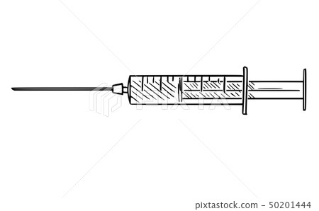 shot needle drawing