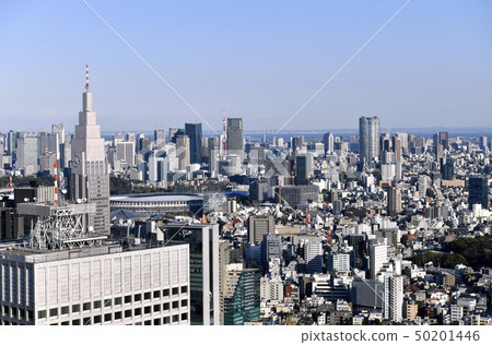 Tokyo cityscape in Japan We look at New National Stadium, Tokyo Tower, Roppongi Hills etc. Tokyo cityscape in Japan We look at New National Stadium, Tokyo Tower, Roppongi Hills etc. 50201446