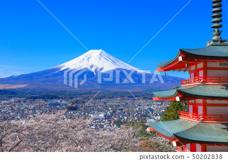 Shin Kurayama Asama Park Sakura和富士山 50202838