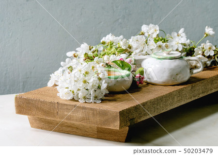 Tea in ceramic teapot 50203479