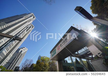 Tokyo cityscape in Japan I like sunlight and Tokyo Metropolitan Government Station 50204643