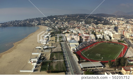 Aerial view of Gaeta coastline, Italy 50205752