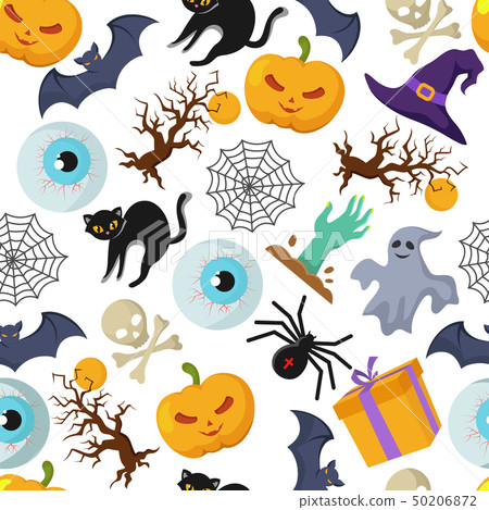 Halloween vector seamless pattern Halloween vector seamless pattern 50206872