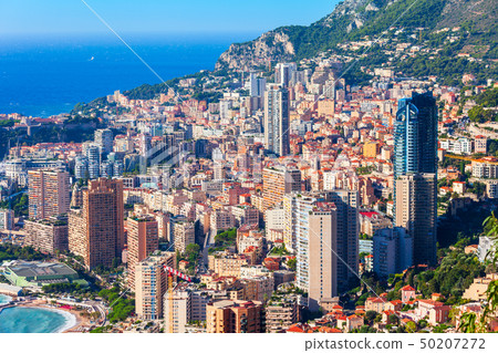 Monte Carlo, Monaco aerial view 50207272