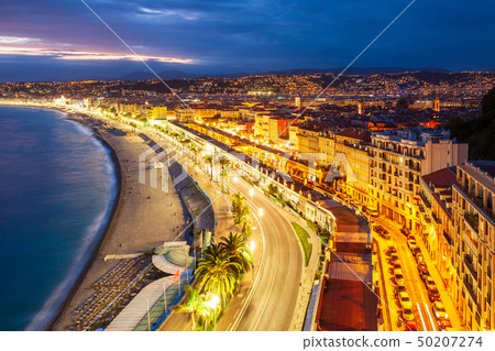 Nice aerial panoramic view, France Nice aerial panoramic view, France 50207274