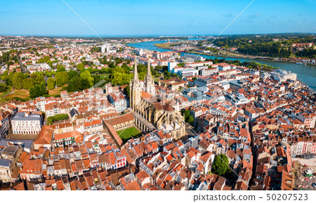 Bayonne aerial panoramic view, France 50207523