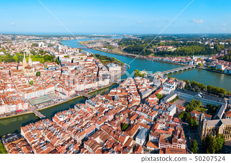 Bayonne aerial panoramic view, France Bayonne aerial panoramic view, France 50207524