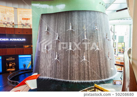 Waterfall inside Dubai Mall, UAE 50208680