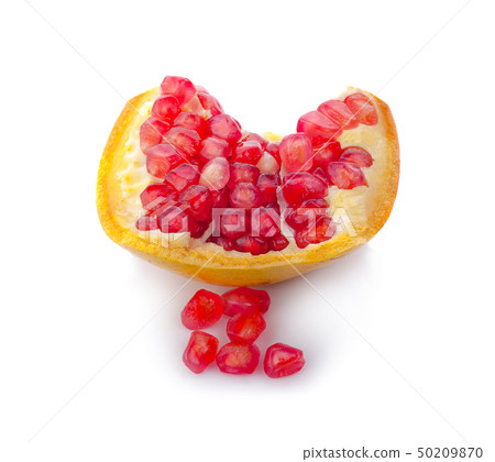 Pomegranate isolated on white background 50209870