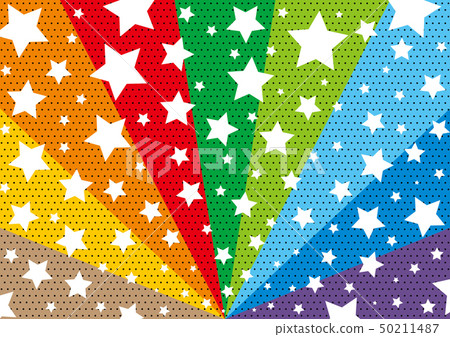 Star colorful dots background 50211487