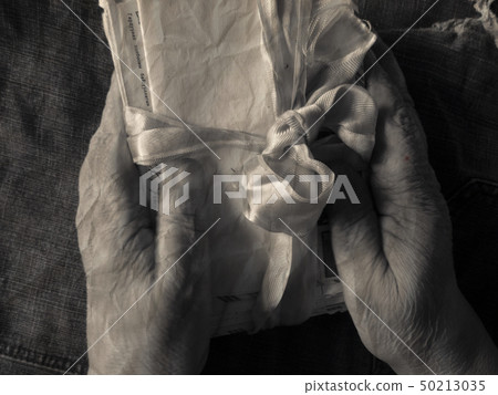 Hands of an elderly person. Hands of an elderly person. 50213035