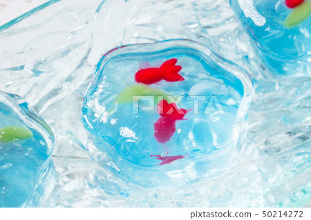 Cold jelly Japanese jelly sweets 50214272