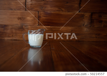 milk in glass milk jug milk in glass milk jug 50214557