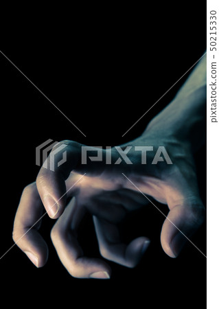 Vintage Upside Down Human Hand for Devil Crime 50215330