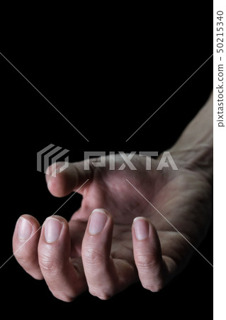 Upturned Human Hand for Devil Crime Violence 50215340