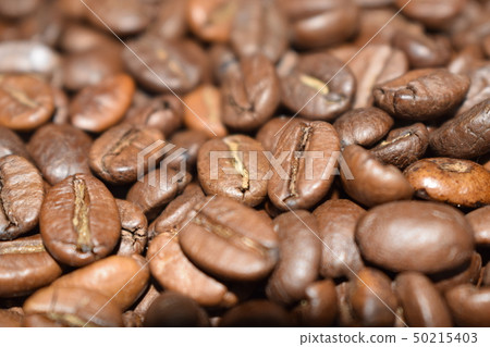 Roasted coffee beans, coffee, aromatic food and Roasted coffee beans, coffee, aromatic food and 50215403