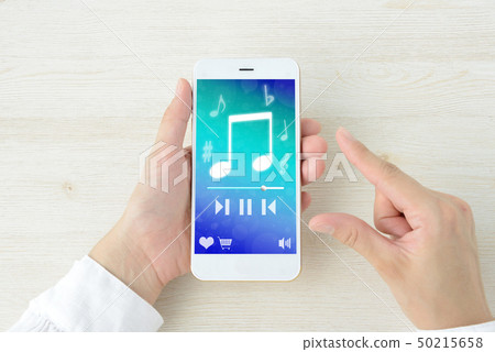 Use the music app on your smartphone 50215658