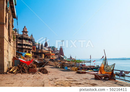 Varanasi Ghats in north India 50216411