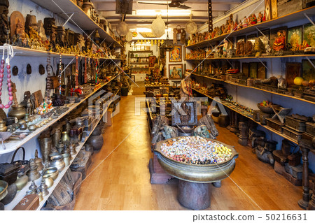 Souvenir shop in Fort Kochi, India Souvenir shop in Fort Kochi, India 50216631