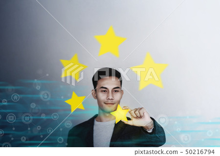 Customer Experience Concept. Young Businessman 50216794