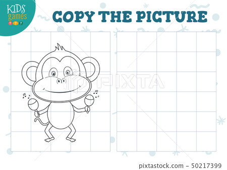 Copy picture by grid vector illustration. 50217399