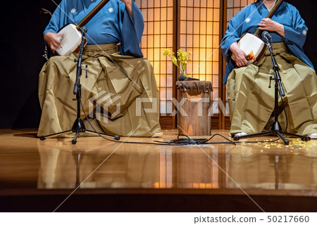 Performance of the shamisen in Tsugaru shamisen hall, Goshogawara city, Aomori prefecture Performance of the shamisen in Tsugaru shamisen hall, Goshogawara city, Aomori prefecture 50217660