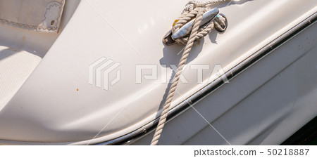 dock cleat on the side of a boat dock cleat on the side of a boat 50218887